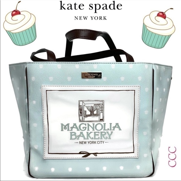 Kate Spade Magnolia Bakery Polka Dot Tote Bag - Picture 1 of 9
